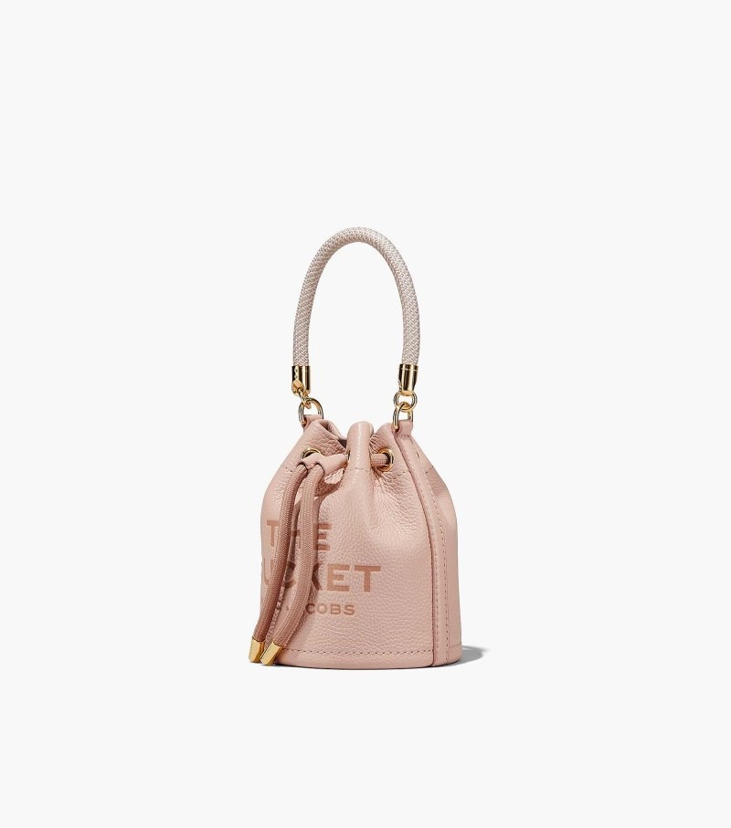 Bolsa Balde Marc Jacobs The Couro Micro Bucket Bag Feminino Rosa | WY0-1225