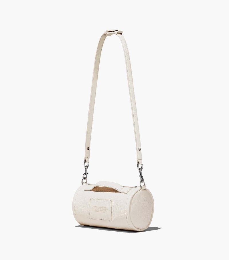 Bolsa De Viagem Marc Jacobs The Couro Duffle Bag Feminino Branco Prateadas | IE5-6338