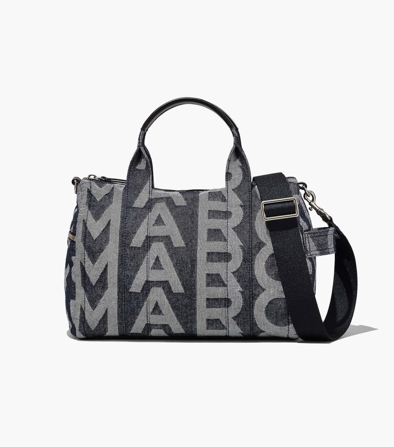 Bolsa De Viagem Marc Jacobs The Monogram Denim Duffle Bag Feminino Azuis | LS2-9277