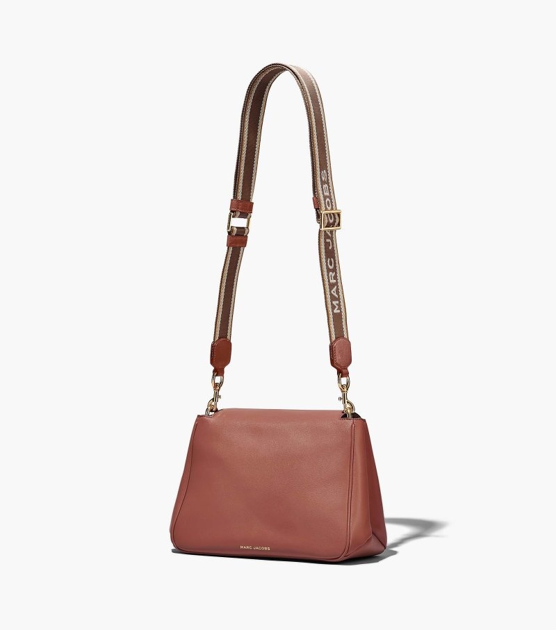 Bolsa Satchel Marc Jacobs The J Marc Chain Satchel Feminino Chocolate | FD8-8948