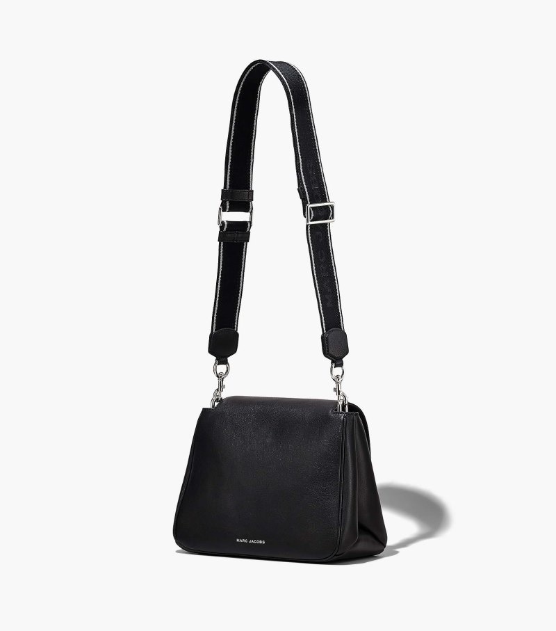 Bolsa Satchel Marc Jacobs The J Marc Chain Satchel Feminino Pretas Prateadas | IF2-0833