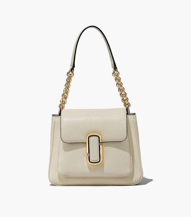 Bolsa Satchel Marc Jacobs The J Marc Chain Mini Satchel Feminino Branco | EA0-5068