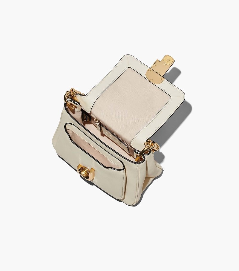 Bolsa Satchel Marc Jacobs The J Marc Chain Mini Satchel Feminino Branco | EA0-5068