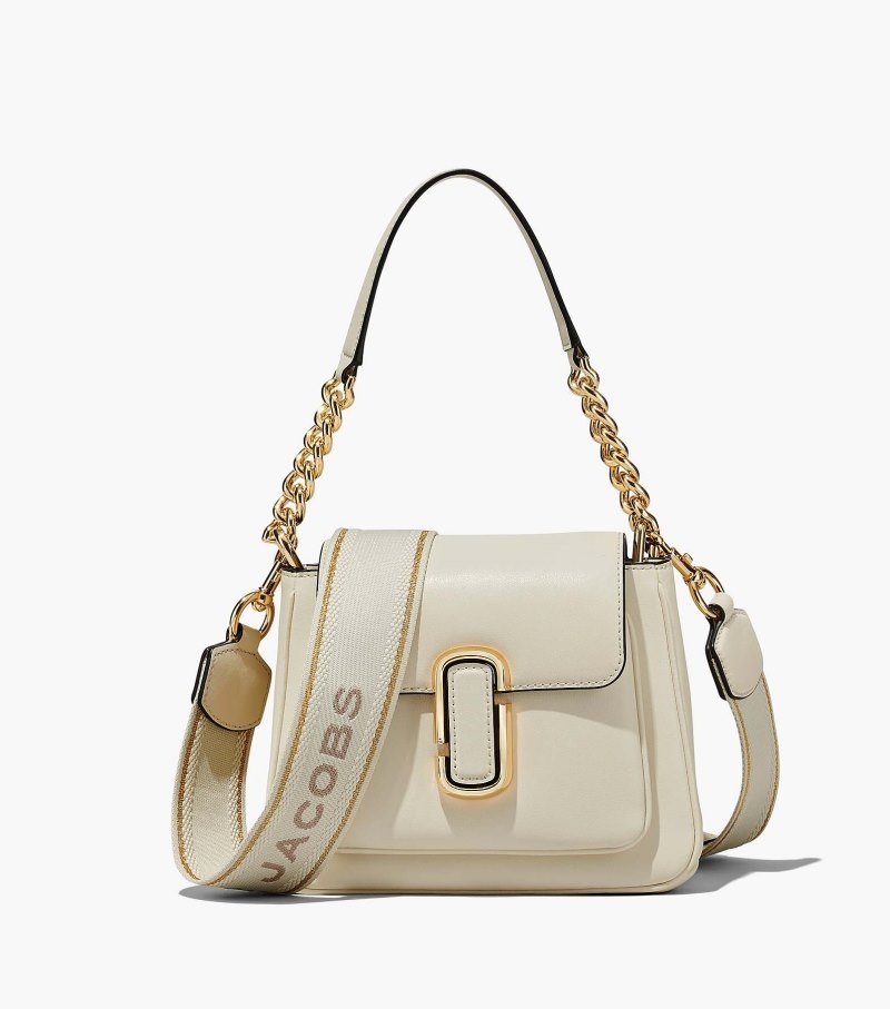 Bolsa Satchel Marc Jacobs The J Marc Chain Mini Satchel Feminino Branco | EA0-5068