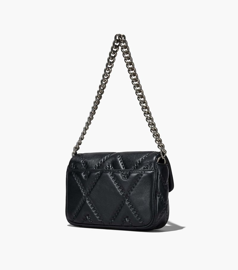 Bolsas De Ombro Marc Jacobs The Acolchoado Couro J Marc Shoulder Bag Feminino Pretas | AB6-4725