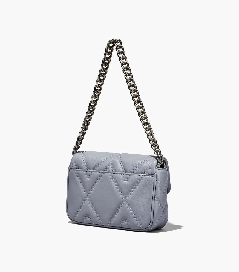 Bolsas De Ombro Marc Jacobs The Acolchoado Couro J Marc Shoulder Bag Feminino Cinzentas | FJ0-7686