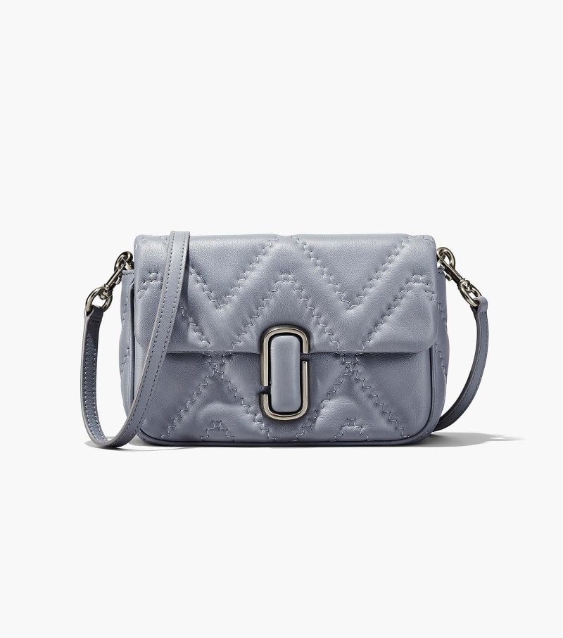 Bolsas De Ombro Marc Jacobs The Acolchoado Couro J Marc Shoulder Bag Feminino Cinzentas | FJ0-7686