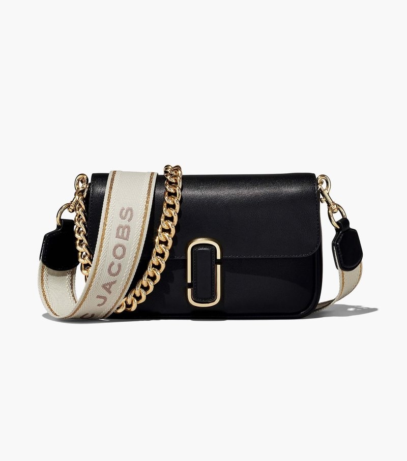 Bolsas De Ombro Marc Jacobs The J Marc Soft Shoulder Bag Feminino Pretas | UG4-4779