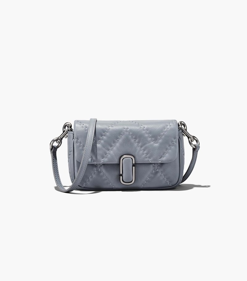 Bolsas Mini Marc Jacobs The Acolchoado Couro J Marc Mini Bag Feminino Cinzentas | KB5-4471