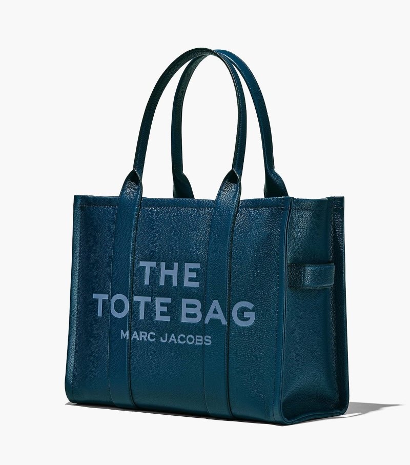 Bolsas Tote Marc Jacobs The Couro Large Tote Bag Feminino Azuis | VY5-2055