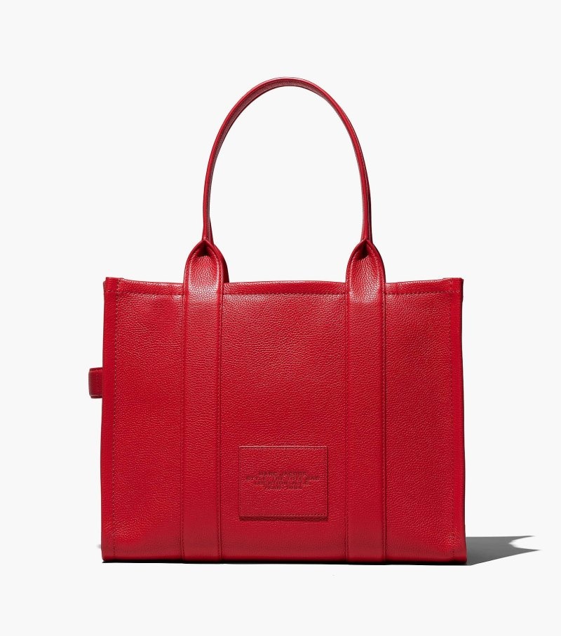 Bolsas Tote Marc Jacobs The Couro Large Tote Bag Feminino Vermelhas | ZH4-0455