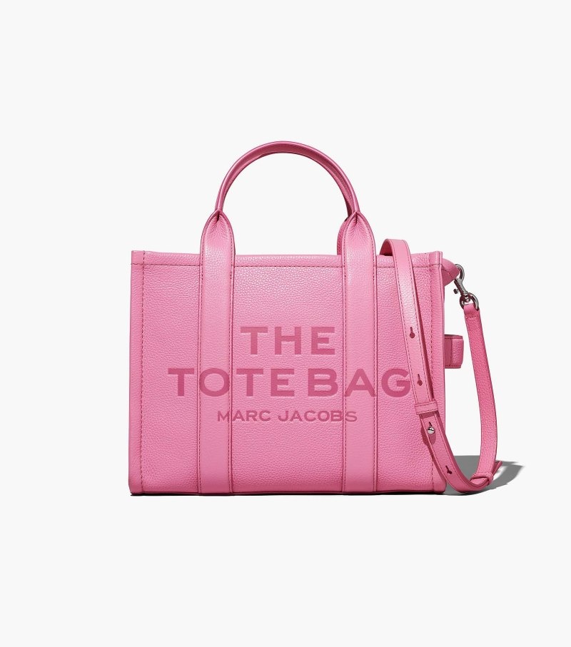 Bolsas Tote Marc Jacobs The Couro Medium Tote Bag Feminino Rosa | UH6-9966