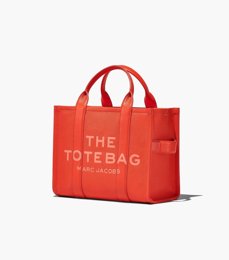 Bolsas Tote Marc Jacobs The Couro Medium Tote Bag Feminino Laranja | QM6-6635