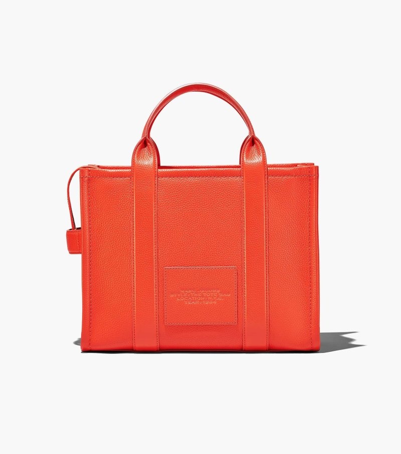 Bolsas Tote Marc Jacobs The Couro Medium Tote Bag Feminino Laranja | QM6-6635