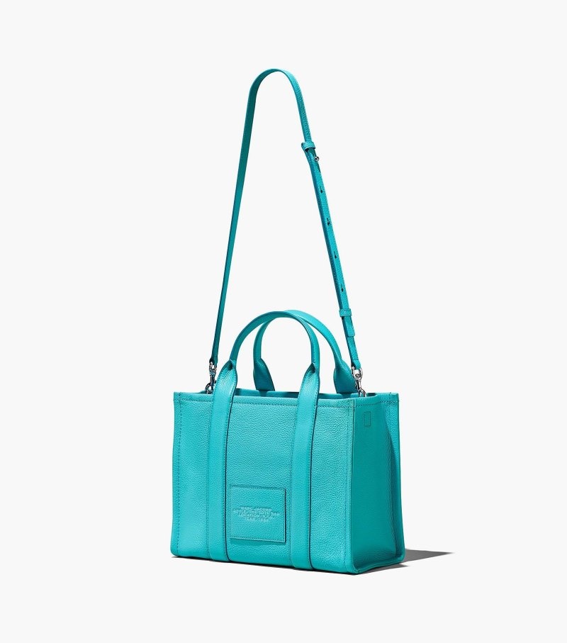 Bolsas Tote Marc Jacobs The Couro Medium Tote Bag Feminino Turquesa | DI8-5075