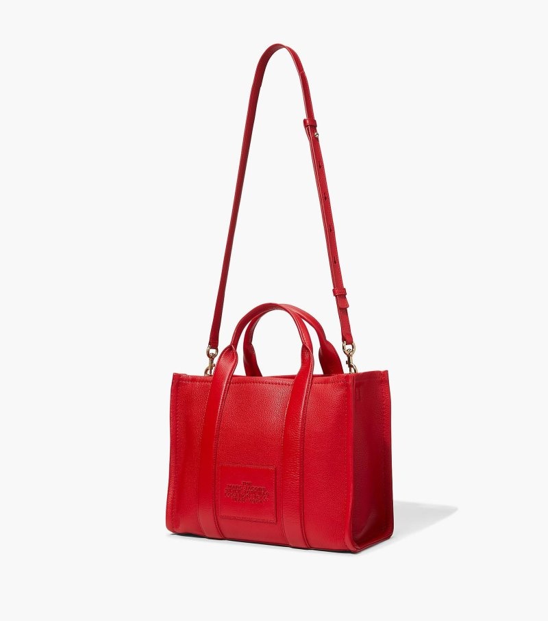 Bolsas Tote Marc Jacobs The Couro Medium Tote Bag Feminino Vermelhas | HB3-5313