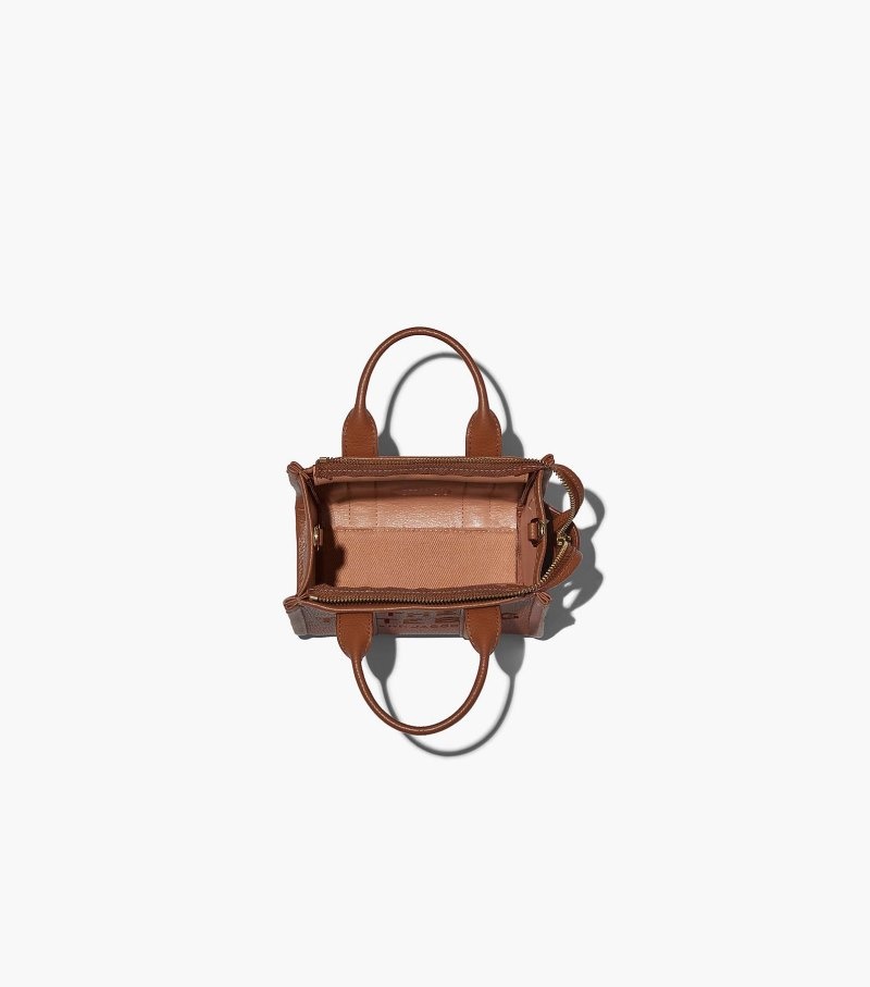 Bolsas Tote Marc Jacobs The Couro Micro Tote Bag Feminino Chocolate | PG4-1741