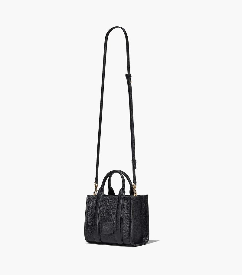 Bolsas Tote Marc Jacobs The Couro Micro Tote Bag Feminino Pretas | PI2-8075