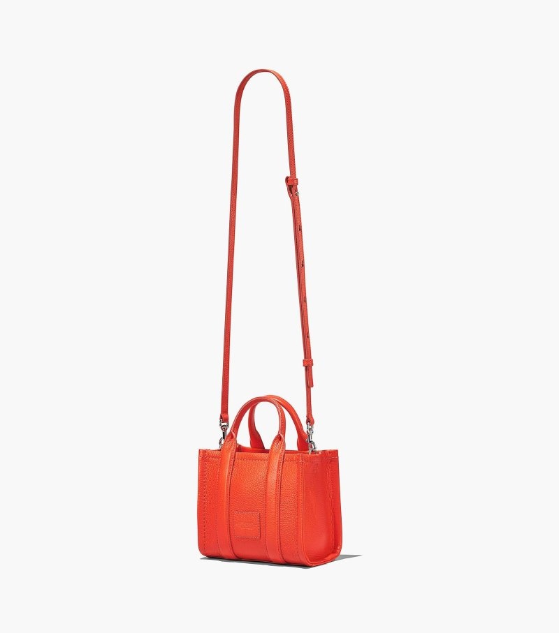 Bolsas Tote Marc Jacobs The Couro Micro Tote Bag Feminino Laranja | CN8-8053