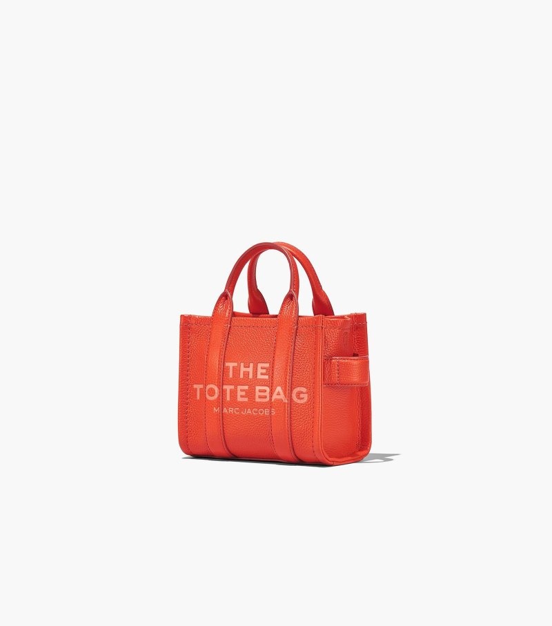 Bolsas Tote Marc Jacobs The Couro Micro Tote Bag Feminino Laranja | CN8-8053