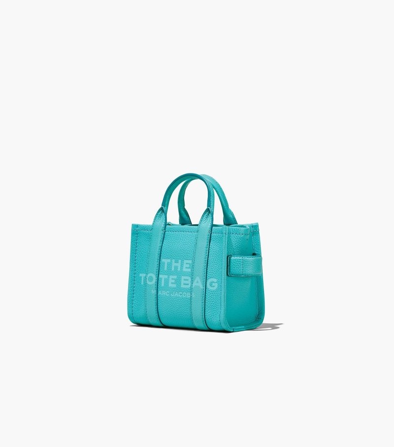 Bolsas Tote Marc Jacobs The Couro Micro Tote Bag Feminino Turquesa | HD0-1215