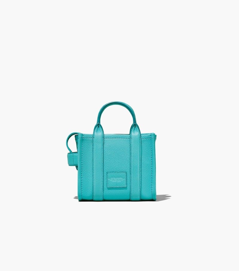 Bolsas Tote Marc Jacobs The Couro Micro Tote Bag Feminino Turquesa | HD0-1215