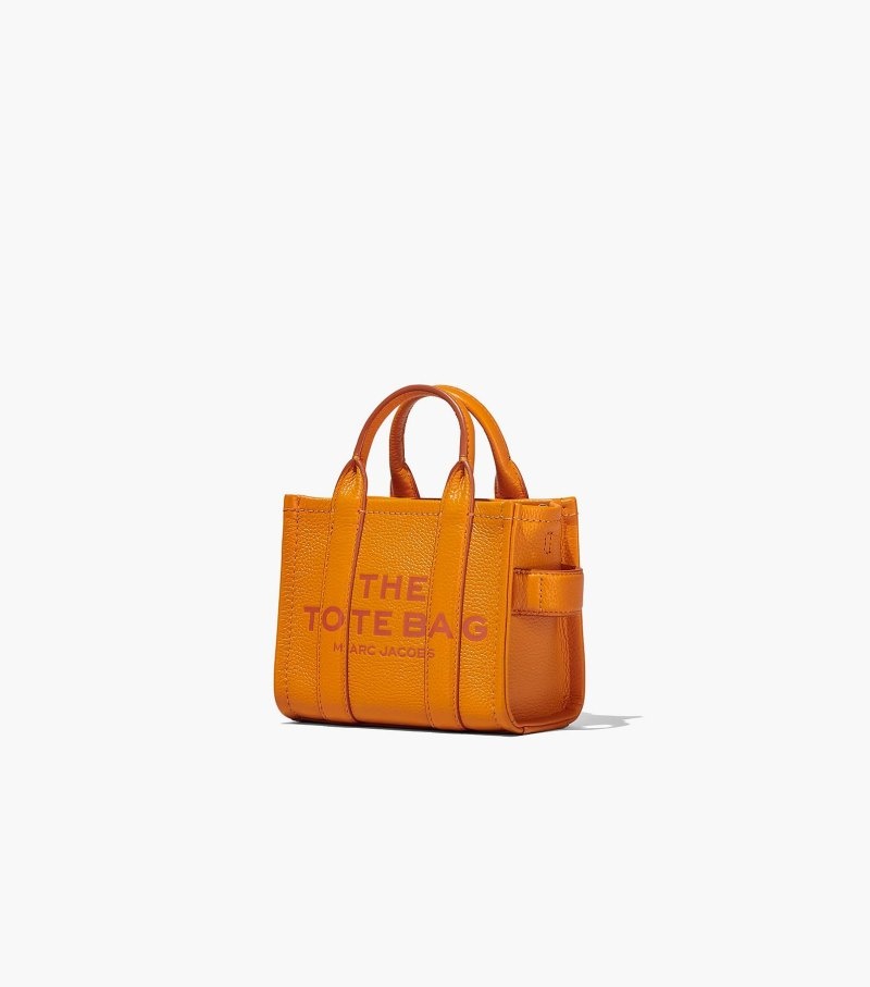 Bolsas Tote Marc Jacobs The Couro Micro Tote Bag Feminino Laranja | AN8-8420