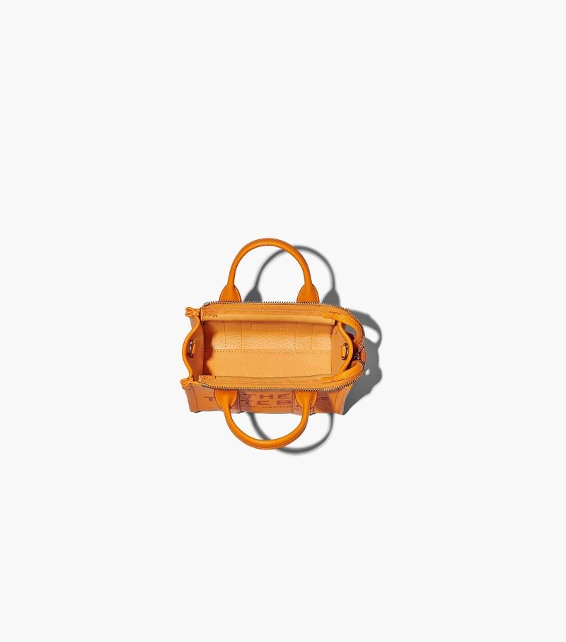 Bolsas Tote Marc Jacobs The Couro Micro Tote Bag Feminino Laranja | AN8-8420