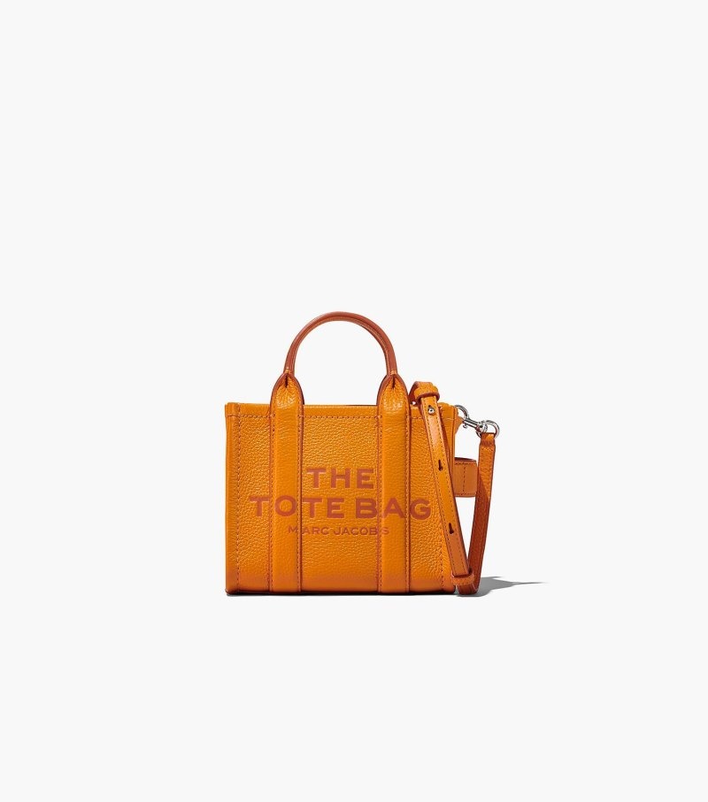 Bolsas Tote Marc Jacobs The Couro Micro Tote Bag Feminino Laranja | AN8-8420