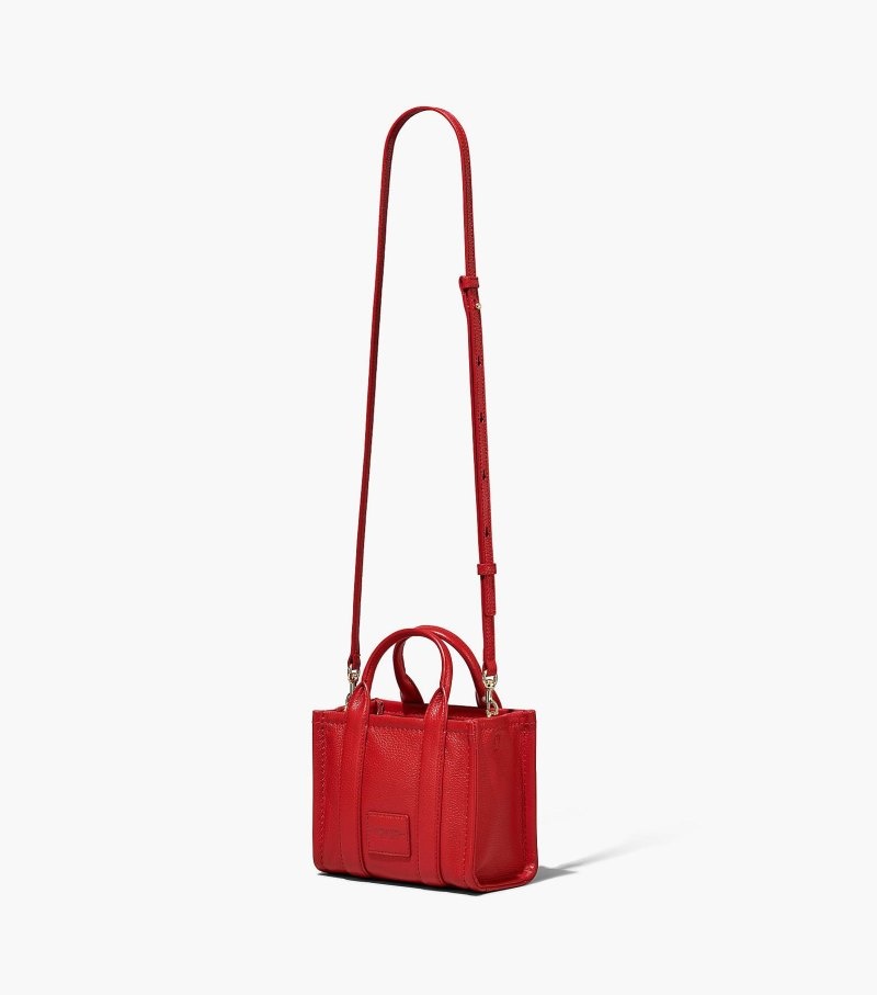 Bolsas Tote Marc Jacobs The Couro Micro Tote Bag Feminino Vermelhas | JM9-5648