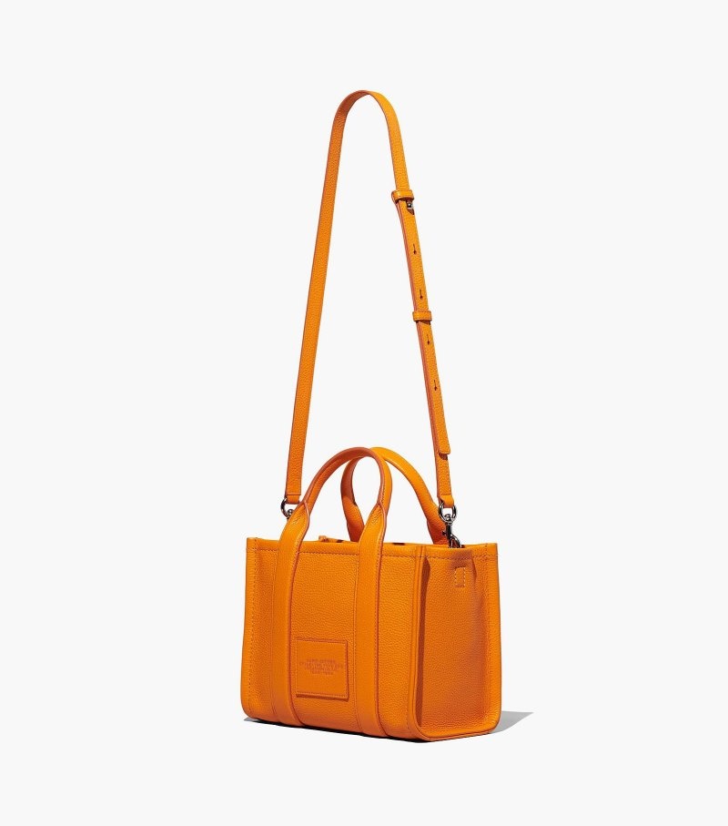 Bolsas Tote Marc Jacobs The Couro Mini Tote Bag Feminino Laranja | HU8-2121