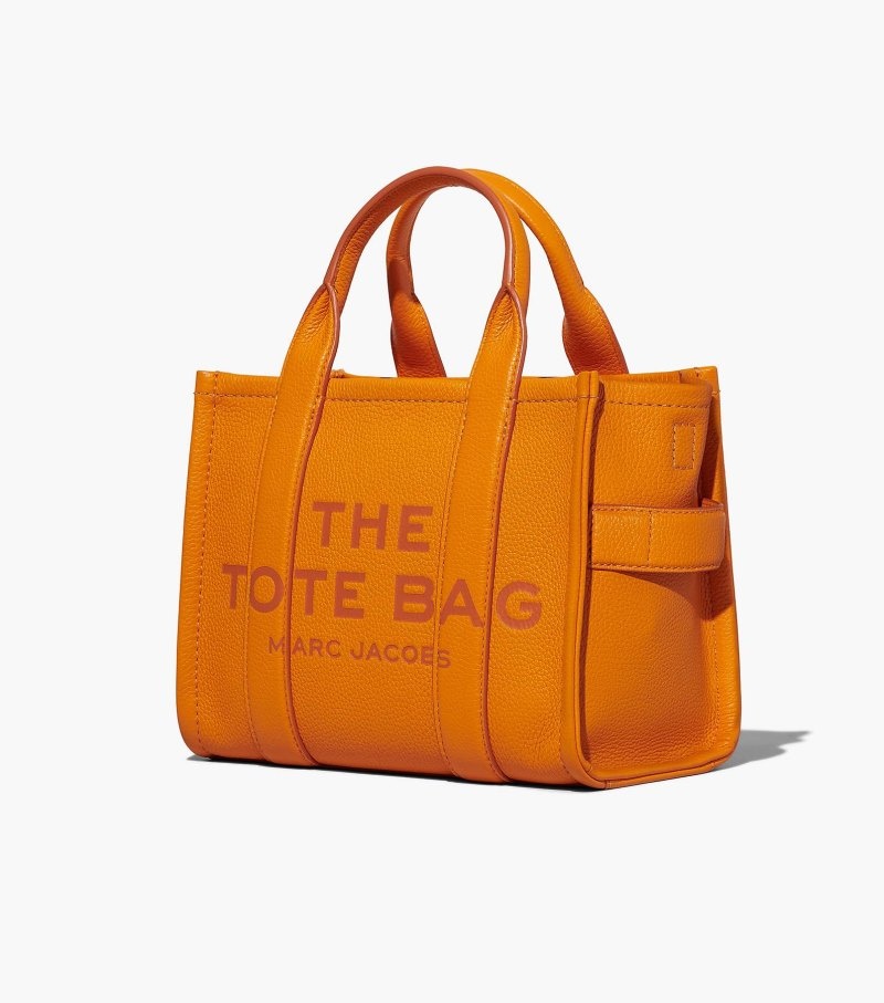 Bolsas Tote Marc Jacobs The Couro Mini Tote Bag Feminino Laranja | HU8-2121