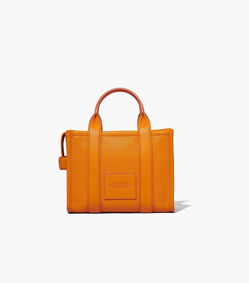 Bolsas Tote Marc Jacobs The Couro Mini Tote Bag Feminino Laranja | HU8-2121