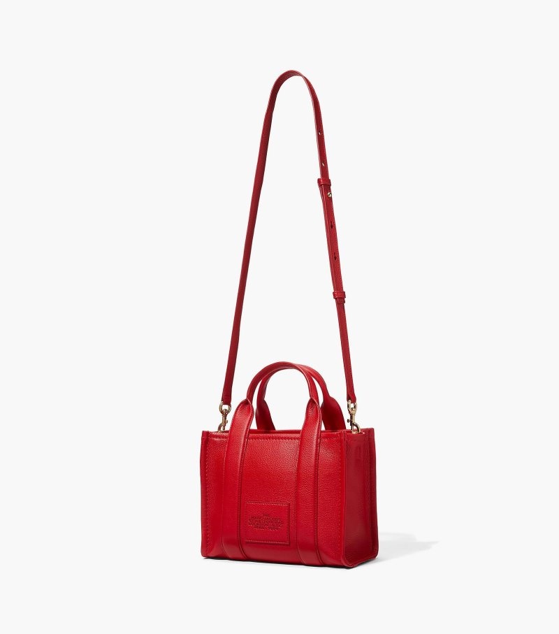 Bolsas Tote Marc Jacobs The Couro Mini Tote Bag Feminino Vermelhas | IT3-0208