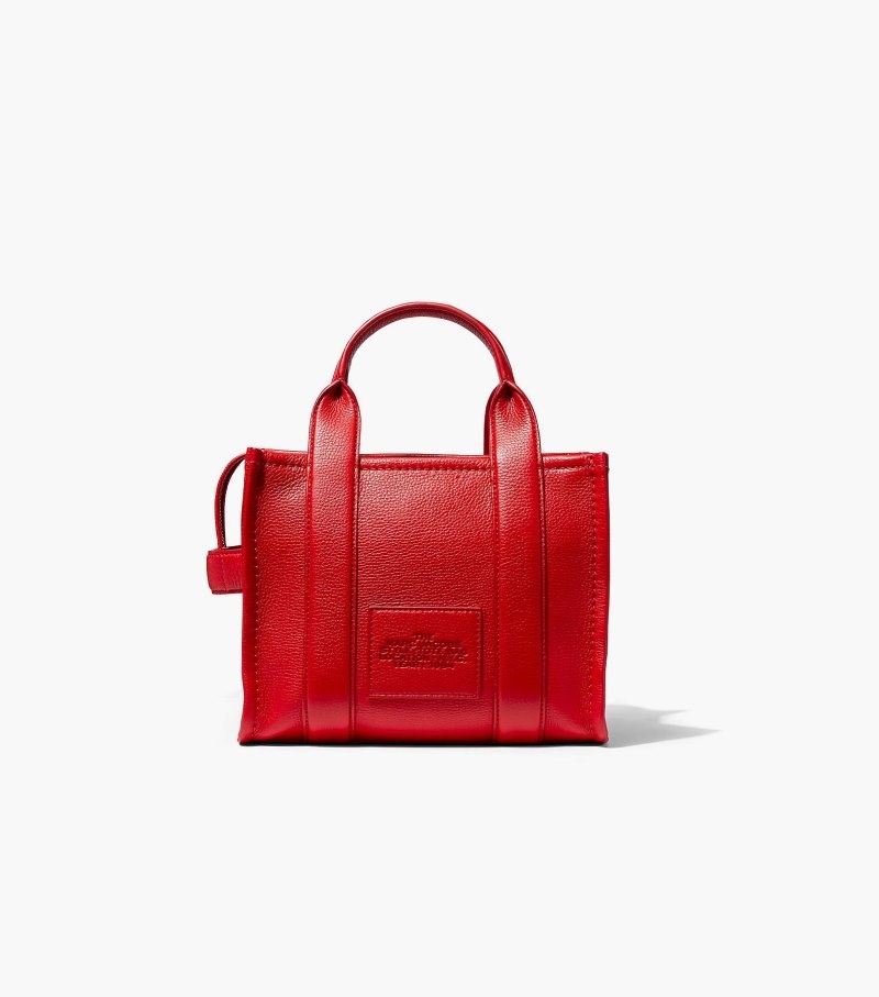 Bolsas Tote Marc Jacobs The Couro Mini Tote Bag Feminino Vermelhas | IT3-0208