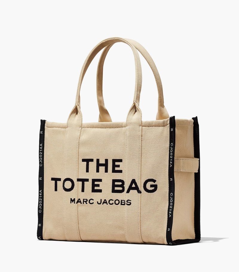 Bolsas Tote Marc Jacobs The Jacquard Large Tote Bag Feminino Bege | UB9-0961