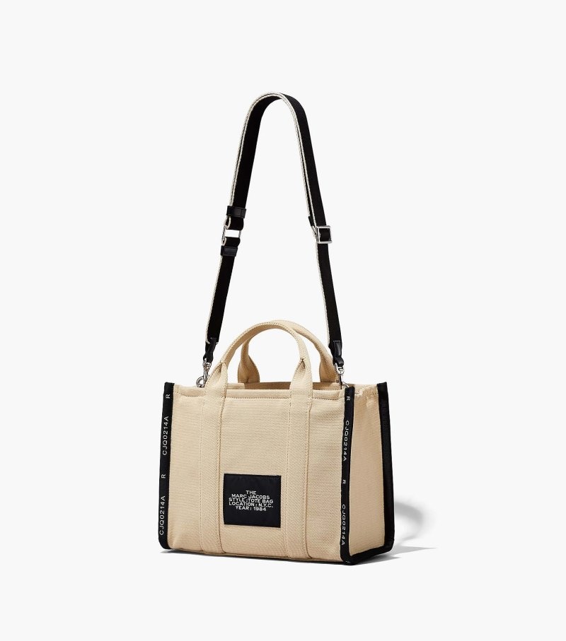 Bolsas Tote Marc Jacobs The Jacquard Medium Tote Bag Feminino Bege | AE3-1627