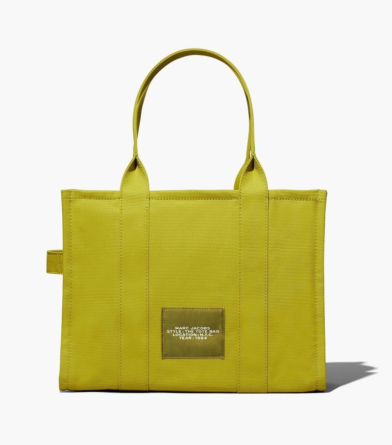 Bolsas Tote Marc Jacobs The Large Tote Bag Feminino Verdes Amarelas | DL8-8204