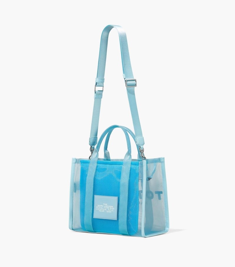 Bolsas Tote Marc Jacobs The Mesh Medium Tote Bag Feminino Azuis | HK0-3678