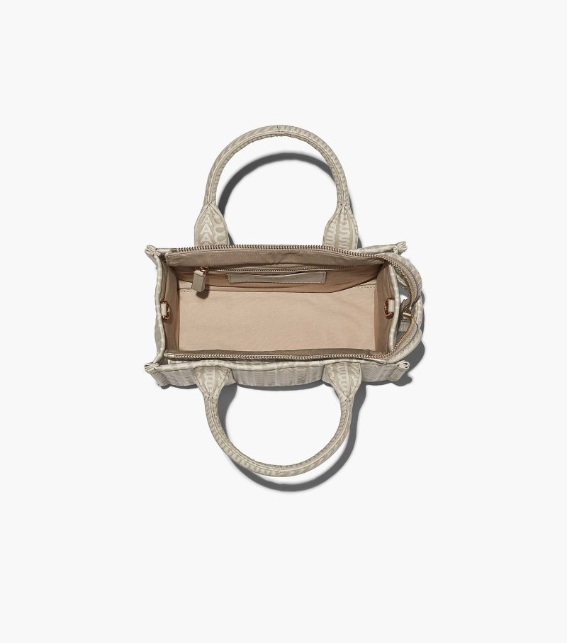 Bolsas Tote Marc Jacobs The Monogram Couro Mini Tote Feminino Caqui | VP1-6182