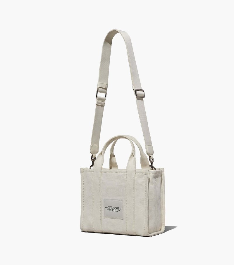 Bolsas Tote Marc Jacobs The Outline Monogram Mini Tote Bag Feminino Branco | MZ6-1701