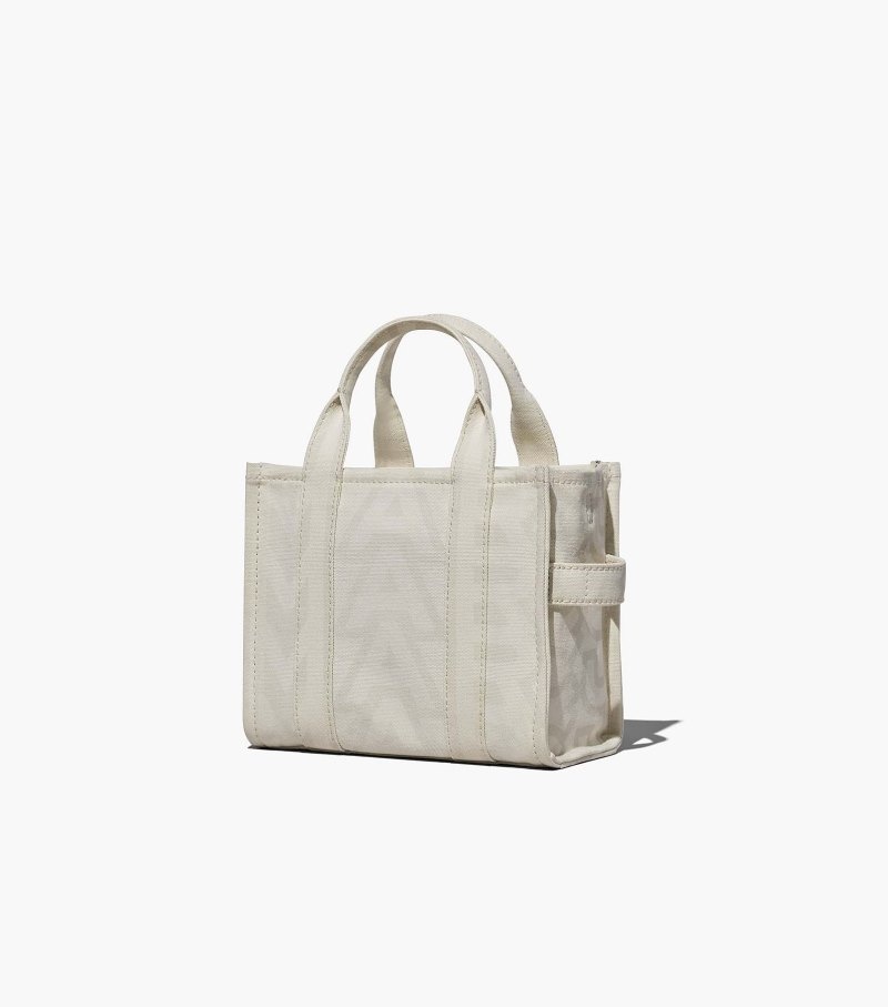 Bolsas Tote Marc Jacobs The Outline Monogram Mini Tote Bag Feminino Branco | MZ6-1701