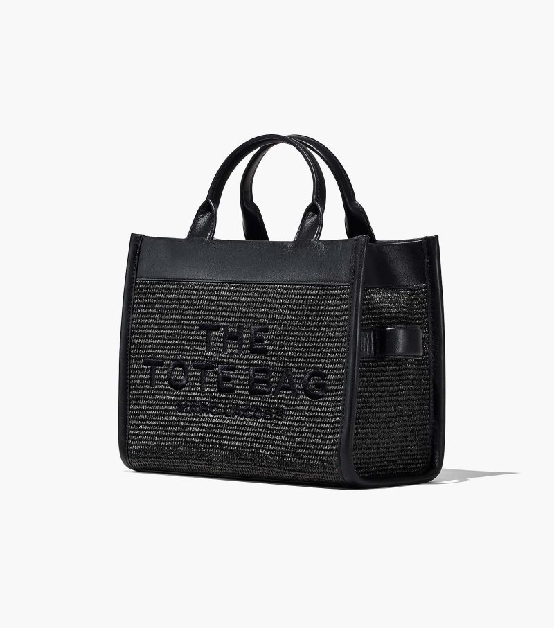 Bolsas Tote Marc Jacobs The Woven DTM Medium Tote Bag Feminino Pretas | AL6-2717