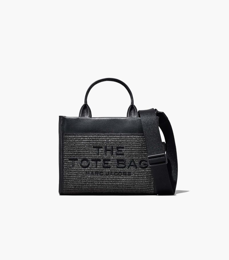 Bolsas Tote Marc Jacobs The Woven DTM Mini Tote Bag Feminino Pretas | HP2-4786