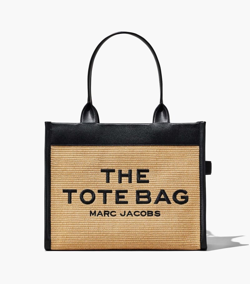 Bolsas Tote Marc Jacobs The Woven Large Tote Bag Feminino Bege | JG8-6806