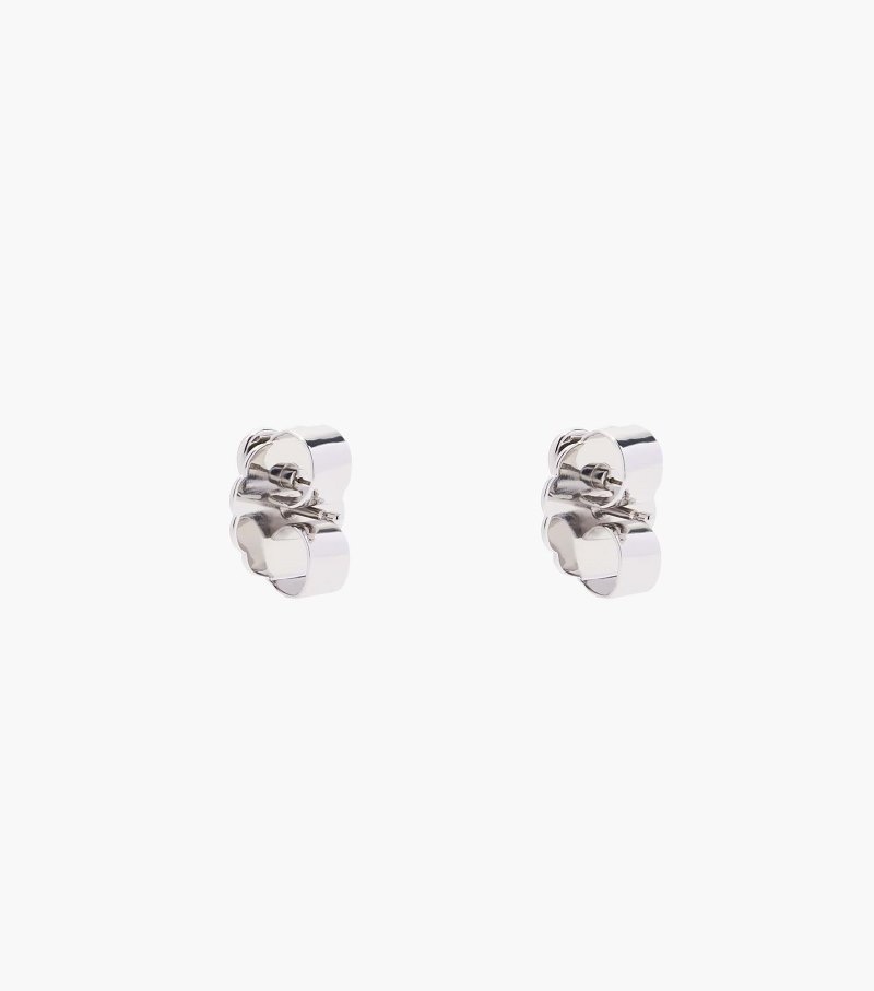 Brincos Marc Jacobs The Charmed Heart Stud Earrings Feminino Prateadas | HX9-3747