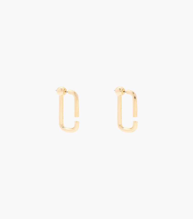 Brincos Marc Jacobs The J Marc Hoops Feminino Douradas | JB2-7089