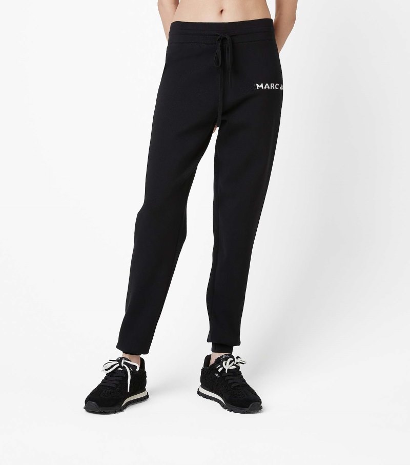 Calça De Moletom Marc Jacobs The Knit Sweatpant Feminino Pretas | OY5-6030