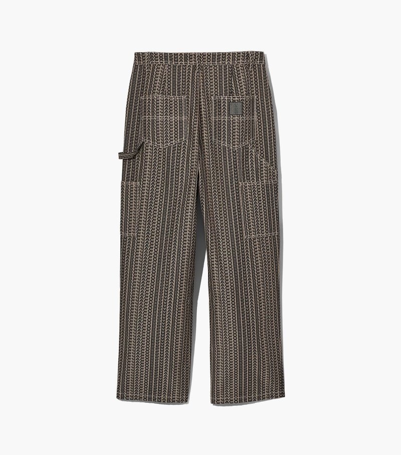 Calças Marc Jacobs Monogram Painters Pants Feminino Bege Multicoloridas | YC9-9767