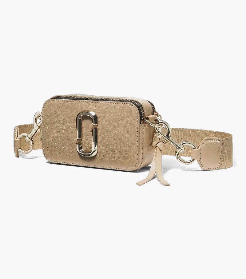 Camera Bolsas Marc Jacobs The Snapshot DTM Feminino Caqui | KN9-8441